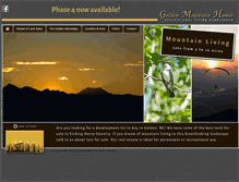 Tablet Screenshot of goldenmountainhomes.com